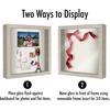 image:imageAmericanflat 11x11 Shadow Box Frame with ShatterResistant Glass  Silhouette Collection  Large Shadow Box Display Case for Tabletop and Wall Display  Driftwood with Soft Felt Back  Shatterresistant glass 15 inch interior depth displays keepsakes medals and memorabilia sawtooth hangers includedDriftwood