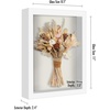 image:imageAmericanflat 11x11 Shadow Box Frame with ShatterResistant Glass  Silhouette Collection  Large Shadow Box Display Case for Tabletop and Wall Display  White with Soft Felt Back  Shatterresistant glass 15 inch interior depth displays keepsakes medals and memorabilia sawtooth hangers includedWhite