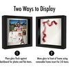 image:imageAmericanflat 11x11 Shadow Box Frame with ShatterResistant Glass  Silhouette Collection  Large Shadow Box Display Case for Tabletop and Wall Display  White with Soft Felt Back  Shatterresistant glass 15 inch interior depth displays keepsakes medals and memorabilia sawtooth hangers includedBlack