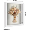 image:imageAmericanflat 11x11 Shadow Box Frame with ShatterResistant Glass  Silhouette Collection  Large Shadow Box Display Case for Tabletop and Wall Display  White with Soft Felt Back  Shatterresistant glass 15 inch interior depth displays keepsakes medals and memorabilia sawtooth hangers includedWhite
