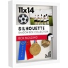 image:imageAmericanflat 11x11 Shadow Box Frame with ShatterResistant Glass  Silhouette Collection  Large Shadow Box Display Case for Tabletop and Wall Display  White with Soft Felt Back  Shatterresistant glass 15 inch interior depth displays keepsakes medals and memorabilia sawtooth hangers includedWhite