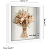 image:imageAmericanflat 11x11 Shadow Box Frame with ShatterResistant Glass  Silhouette Collection  Large Shadow Box Display Case for Tabletop and Wall Display  White with Soft Felt Back  Shatterresistant glass 15 inch interior depth displays keepsakes medals and memorabilia sawtooth hangers includedWhite
