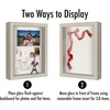 image:imageAmericanflat 11x11 Shadow Box Frame with ShatterResistant Glass  Silhouette Collection  Large Shadow Box Display Case for Tabletop and Wall Display  White with Soft Felt Back  Shatterresistant glass 15 inch interior depth displays keepsakes medals and memorabilia sawtooth hangers includedLight Wood