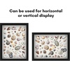 image:imageAmericanflat 11x11 Shadow Box Frame with ShatterResistant Glass  Silhouette Collection  Large Shadow Box Display Case for Tabletop and Wall Display  White with Soft Felt Back  Shatterresistant glass 15 inch interior depth displays keepsakes medals and memorabilia sawtooth hangers includedBlack