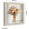 image:imageAmericanflat 11x11 Shadow Box Frame with ShatterResistant Glass  Silhouette Collection  Large Shadow Box Display Case for Tabletop and Wall Display  White with Soft Felt Back  Shatterresistant glass 15 inch interior depth displays keepsakes medals and memorabilia sawtooth hangers includedLight Wood