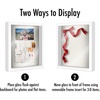 image:imageAmericanflat 11x11 Shadow Box Frame with ShatterResistant Glass  Silhouette Collection  Large Shadow Box Display Case for Tabletop and Wall Display  White with Soft Felt Back  Shatterresistant glass 15 inch interior depth displays keepsakes medals and memorabilia sawtooth hangers includedWhite