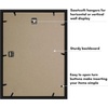 image:imageAmericanflat 11x11 Shadow Box Frame with ShatterResistant Glass  Silhouette Collection  Large Shadow Box Display Case for Tabletop and Wall Display  White with Soft Felt Back  Shatterresistant glass 15 inch interior depth displays keepsakes medals and memorabilia sawtooth hangers includedBlack