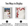 image:imageAmericanflat 11x11 Shadow Box Frame with ShatterResistant Glass  Silhouette Collection  Large Shadow Box Display Case for Tabletop and Wall Display  White with Soft Felt Back  Shatterresistant glass 15 inch interior depth displays keepsakes medals and memorabilia sawtooth hangers includedWhite
