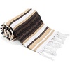 image:imageAmericanflat 50x70 Authentic Mexican Throw Blanket  Falsa Blanket  Soft Cotton Throw Blankets for Indoor or Outdoor  Use for Yoga Meditation or Beach  GrayCamel