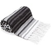 image:imageAmericanflat 50x70 Authentic Mexican Throw Blanket  Falsa Blanket  Soft Cotton Throw Blankets for Indoor or Outdoor  Use for Yoga Meditation or Beach  GrayGrey