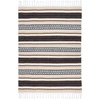 image:imageAmericanflat 50x70 Authentic Mexican Throw Blanket  Falsa Blanket  Soft Cotton Throw Blankets for Indoor or Outdoor  Use for Yoga Meditation or Beach  GrayCamel