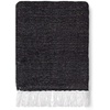 image:imageAmericanflat 50x70 Authentic Mexican Throw Blanket  Falsa Blanket  Soft Cotton Throw Blankets for Indoor or Outdoor  Use for Yoga Meditation or Beach  GraySolid Black