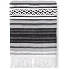 image:imageAmericanflat 50x70 Authentic Mexican Throw Blanket  Falsa Blanket  Soft Cotton Throw Blankets for Indoor or Outdoor  Use for Yoga Meditation or Beach  GrayGrey