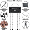 image:imageAmericanflat Hanging Photo Display with Five 23 Metal Chains  30 Long Picture Board with 30 Clips Included  Photo Display Ideal for Teen Girl Gifts Dorm Wall Decor and Bedrooms  BlackBlack