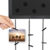 image:imageAmericanflat Hanging Photo Display with Five 23 Metal Chains  30 Long Picture Board with 30 Clips Included  Photo Display Ideal for Teen Girl Gifts Dorm Wall Decor and Bedrooms  BlackBlack
