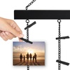 image:imageAmericanflat Hanging Photo Display with Five 23 Metal Chains  30 Long Picture Board with 30 Clips Included  Photo Display Ideal for Teen Girl Gifts Dorm Wall Decor and Bedrooms  BlackBlack