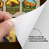 image:imageAmericanflat National Park Scratch Off Poster  Scratchable List of 50 States Across USA  24X24 Scratch Off Poster and US State Checklist with Full Color TravelStyle Icons165L x 295W
