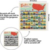 image:imageAmericanflat National Park Scratch Off Poster  Scratchable List of 50 States Across USA  24X24 Scratch Off Poster and US State Checklist with Full Color TravelStyle Icons24L x 24W