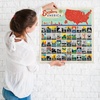 image:imageAmericanflat National Park Scratch Off Poster  Scratchable List of 50 States Across USA  24X24 Scratch Off Poster and US State Checklist with Full Color TravelStyle Icons24L x 24W