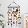 image:imageAmericanflat Hanging Photo Display with Five 23 Metal Chains  30 Long Picture Board with 30 Clips Included  Photo Display Ideal for Teen Girl Gifts Dorm Wall Decor and Bedrooms  BlackBlack