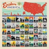 image:imageAmericanflat National Park Scratch Off Poster  Scratchable List of 50 States Across USA  24X24 Scratch Off Poster and US State Checklist with Full Color TravelStyle Icons24L x 24W