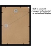 image:imageAmericanflat 12x16 Picture Frame  Matted to 8x12  Engineered Wood  Black  Shatterresistant glass hangs vertical or horizontal sawtooth hangers included use with or without mat