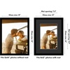 image:imageAmericanflat 12x16 Picture Frame  Matted to 8x12  Engineered Wood  Black  Shatterresistant glass hangs vertical or horizontal sawtooth hangers included use with or without mat