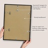 image:imageAmericanflat 15x20 Picture Frame with 16 Openings for 2x3 InstantPrint Photos  Black Mini Picture Frames for Wall Display with Polished PlexiglassBlack