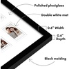 image:imageAmericanflat 15x20 Picture Frame with 16 Openings for 2x3 InstantPrint Photos  Black Mini Picture Frames for Wall Display with Polished PlexiglassBlack
