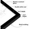 image:imageAmericanflat 15x20 Picture Frame with 16 Openings for 2x3 InstantPrint Photos  Black Mini Picture Frames for Wall Display with Polished PlexiglassBlack