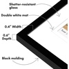 image:imageAmericanflat 15x20 Picture Frame with 16 Openings for 2x3 InstantPrint Photos  Black Mini Picture Frames for Wall Display with Polished PlexiglassBlack