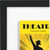 image:imageAmericanflat 15x26 Floating Picture Frame  Engineered Wood  Black  Photo floats between crystalclear glass Polished plexiglass front hangs vertical or horizontal sawtooth hangers includedPlaybill Frame