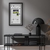 image:imageAmericanflat 15x26 Floating Picture Frame  Engineered Wood  Black  Photo floats between crystalclear glass Polished plexiglass front hangs vertical or horizontal sawtooth hangers includedNewspaper Frame