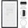 image:imageAmericanflat 15x26 Floating Picture Frame  Engineered Wood  Black  Photo floats between crystalclear glass Polished plexiglass front hangs vertical or horizontal sawtooth hangers includedNewspaper Frame