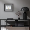 image:imageAmericanflat 15x26 Floating Picture Frame  Engineered Wood  Black  Photo floats between crystalclear glass Polished plexiglass front hangs vertical or horizontal sawtooth hangers includedDiploma Frame