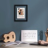 image:imageAmericanflat 15x26 Floating Picture Frame  Engineered Wood  Black  Photo floats between crystalclear glass Polished plexiglass front hangs vertical or horizontal sawtooth hangers includedPlaybill Frame