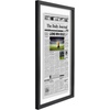 image:imageAmericanflat 15x26 Floating Picture Frame  Engineered Wood  Black  Photo floats between crystalclear glass Polished plexiglass front hangs vertical or horizontal sawtooth hangers includedNewspaper Frame