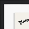 image:imageAmericanflat 15x26 Floating Picture Frame  Engineered Wood  Black  Photo floats between crystalclear glass Polished plexiglass front hangs vertical or horizontal sawtooth hangers includedDiploma Frame