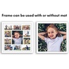 image:imageAmericanflat 16x20 Collage Picture Frame  Engineered Wood  Black  Polished plexiglass front sawtooth hangers included secure turntab backing fits photos posters and artWhite