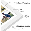 image:imageAmericanflat 16x20 Collage Picture Frame  Engineered Wood  Black  Polished plexiglass front sawtooth hangers included secure turntab backing fits photos posters and artWhite