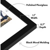 image:imageAmericanflat 16x20 Collage Picture Frame  Engineered Wood  Black  Polished plexiglass front sawtooth hangers included secure turntab backing fits photos posters and artBlack