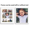 image:imageAmericanflat 16x20 Collage Picture Frame  Engineered Wood  Black  Polished plexiglass front sawtooth hangers included secure turntab backing fits photos posters and artWhite