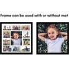 image:imageAmericanflat 16x20 Collage Picture Frame  Engineered Wood  Black  Polished plexiglass front sawtooth hangers included secure turntab backing fits photos posters and artBlack