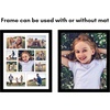 image:imageAmericanflat 16x20 Collage Picture Frame  Engineered Wood  Black  Polished plexiglass front sawtooth hangers included secure turntab backing fits photos posters and artBlack