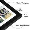 image:imageAmericanflat 16x20 Collage Picture Frame  Engineered Wood  Black  Polished plexiglass front sawtooth hangers included secure turntab backing fits photos posters and artBlack