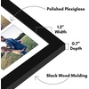 image:imageAmericanflat 16x20 Collage Picture Frame  Engineered Wood  Black  Polished plexiglass front sawtooth hangers included secure turntab backing fits photos posters and artBlack