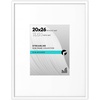 image:imageAmericanflat 18x24 Poster Frame  Matted to 8x10  Slim Molding  Black  Polished plexiglass front hangs vertical or horizontal sawtooth hangers included secure turntab backingWhite
