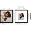 image:imageAmericanflat 18x24 Poster Frame  Matted to 8x10  Slim Molding  Black  Polished plexiglass front hangs vertical or horizontal sawtooth hangers included secure turntab backingBlack