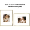 image:imageAmericanflat 18x24 Poster Frame  Matted to 8x10  Slim Molding  Black  Polished plexiglass front hangs vertical or horizontal sawtooth hangers included secure turntab backingGold