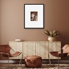 image:imageAmericanflat 18x24 Poster Frame  Matted to 8x10  Slim Molding  Black  Polished plexiglass front hangs vertical or horizontal sawtooth hangers included secure turntab backingBlack